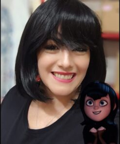 MAVIS - PERUCA SINTETICA PRETA - 7894880400417 hotel transilvania