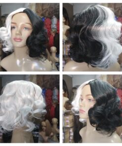 CRUELLA C CHANEL PERUCA SINTÉTICA  - 7898157844522 HALLOWEEN