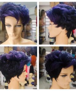 PERUCA AZUL / ROXA  DARCY - SINTÉTICA - 7890664532237