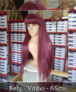 VINHO - PERUCA SINTÉTICA KENDRA - 7896437243133 vermelha KELY