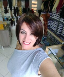 PERUCA SINTÉTICA ANNE P430 - 7890878173738 morena iluminada