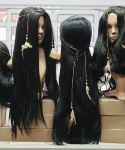 INDIA PERUCA + ACESSÓRIO COM PENA - SINTÉTICA 7898773642540