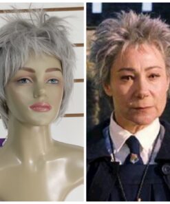 PERUCA SINTÉTICA PERSONAGEM MADAME HOOCH (HARRY POTTER) - 7896794453220 cinza grisalho