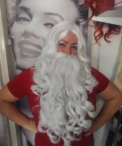 PAPAI NOEL A PERUCA BRANCA + BARBA COM BIGODE - 7893458685423 (33)
