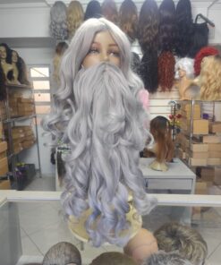 PAPAI NOEL B PERUCA CINZA + BARBA COM BIGODE – (35) - 7892545340320