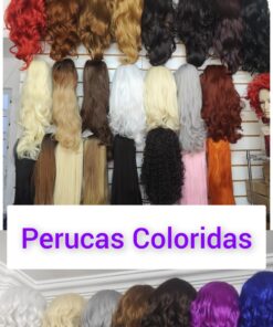 1 a a PERUCA COLORIDA SINTÉTICA MARGO B diversas cores - 7898340620377