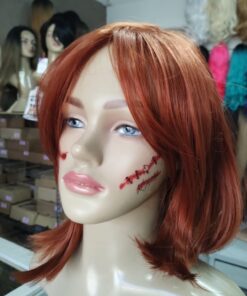 CHUCKY A PERUCA RUIVA SINTÉTICA + 1 CARTELA CICATRIZ FALSA - 7892051366944 HALLOWEEEN