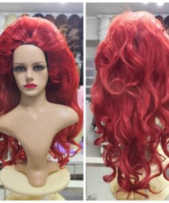 1A PERUCA + SUPORTE DRAG QUEEN MODELO 3 - 7895795641766 VERMELHA