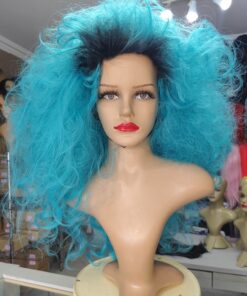 sob encomenda PERUCA + SUPORTE DRAG QUEEN COR TYFFANY MODELO 7 - 789495673978
