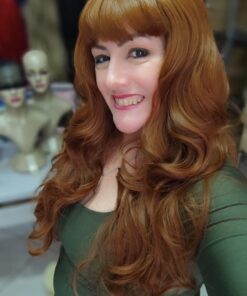 PERUCA SINTÉTICA MARGO A 30 - 7895455637092 ruiva