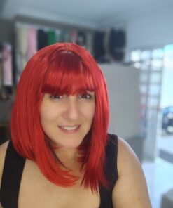 PERUCA VERMELHA SINTÉTICA CARLA C - 7894880400417